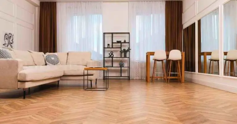 SPC flooring in a modern Kerala home interior – waterproof and durable flooring